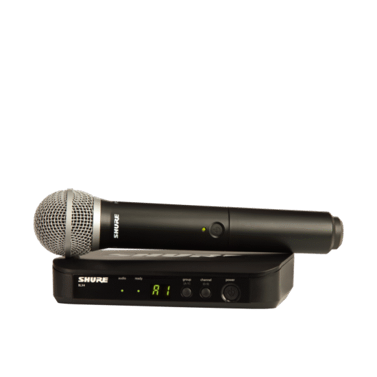 MICRÓFONO INALAMBRICO SHURE BLX24/PG58