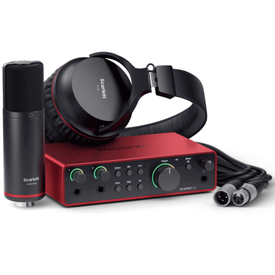 KIT DE GRABACION SCARLET 2I2 STUDIO 4TA G