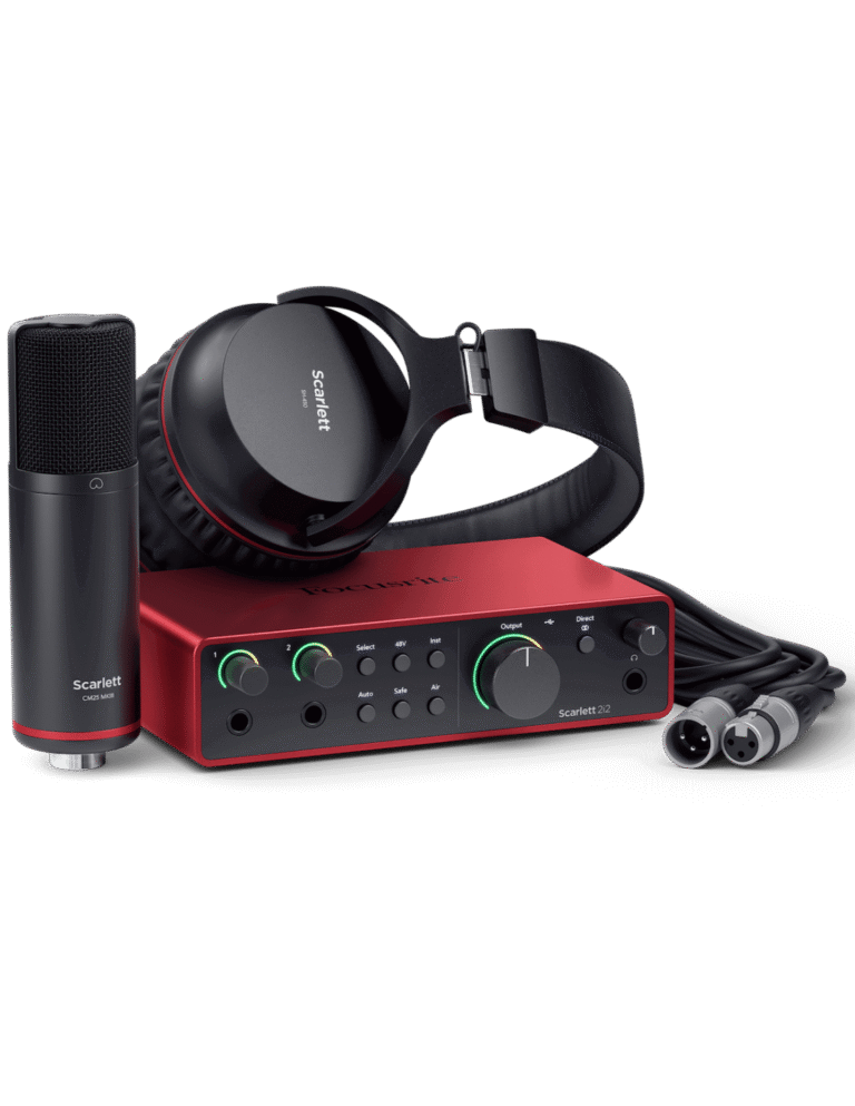 KIT DE GRABACION SCARLET 2I2 STUDIO 4TA G
