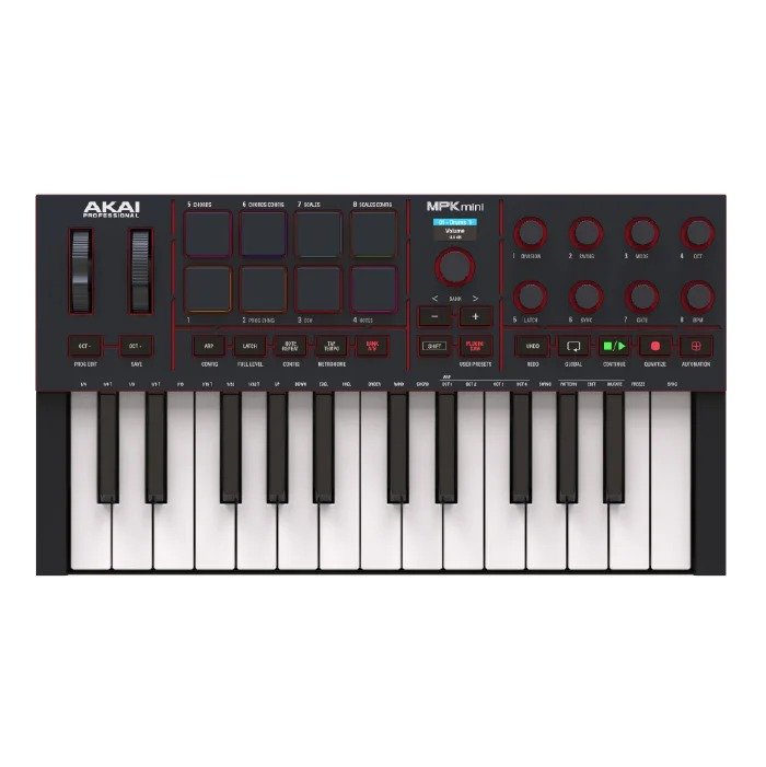 CONTROLADOR MIDI AKAI MPKMINI4B NEGRO