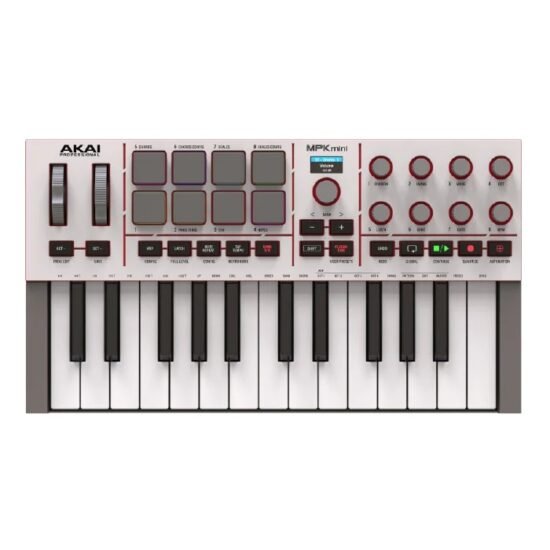 CONTROLADOR MIDI AKAI MPKMINI4W GRIS