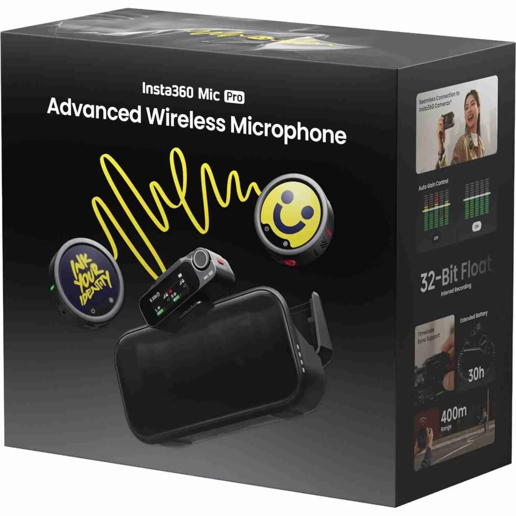 MICROFONO PARA CELULAR INSTA360 MIC PRO (2 TX + 1 RMXC) 2362